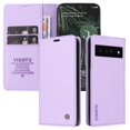 thumbnail image 1 of Funda para Google Pixel 6 Pro Estuche de Cuero PU Tipo Cartera con Ranuras para Tarjetas y Cierre Magnético, 1 of 5