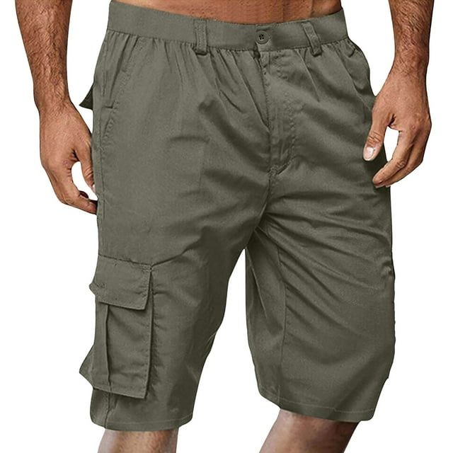 Pantalon Cargo pour Homme Coupe Ajustée Léger Confortable Plein Air Randonnée Travail Décontracté Tenue Quotidienne pour le Printemps et l'Été