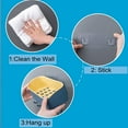 thumbnail image 6 of BE-TOOL Bathroom Wall Mounted Shelf Self Adhesive Storage Organizer Rack Load 2KG for Home Shower Bathroom, 6 of 7