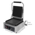thumbnail image 5 of 1800W 110V Commercial Panini Press Grill, Double-Sided Heating Sandwich Maker w/ Enamel Coating for Restaurants & Food Trucks, 5 of 16