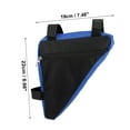 thumbnail image 3 of Unique Bargains Bike Triangle Frame Bag Front Pouch Cycling Storage Bag for Road Mountain Bike Blue, 3 of 7