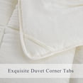 thumbnail image 7 of All Season Ivory 3 Piece Twin Size Shabby Chic Down Alternative Comforter Set with Corner Tabs, 7 of 7