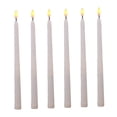 thumbnail image 4 of CHUANK 6 Pcs Light for Halloween Long Pole LED Taper Candles Rechargeable Father White, 4 of 8