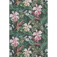thumbnail image 2 of Addison Rugs Mayfield Washable Tropical Floral & Leaves Midnight Rectangle Rug, 10' x 14', 2 of 6