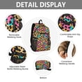 thumbnail image 4 of JIALIOU 14" Laptop Backpack Waterproof Airline Approved Stylish Casual Daypack for Travel Business College Work, Soft Color Leopard Print, 4 of 8