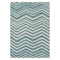thumbnail image 2 of Hand-Tufted Contemporary Wool Rug 7'x10' White/Blue, 2 of 3