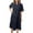 Black, variant on Womens Summer Dresses 2025 Casual Puff Short Sleeve V Neck Smocked Flowy Ruffle Office Work Midi Sundress