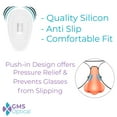 thumbnail image 2 of GMS Optical Soft Silicone 15mm Nose Pads for Glasses - Tear Drop - (4 Pair), 2 of 5