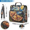 thumbnail image 2 of FORMRS Zipper Binder with Shoulder Strap 2-inch Ring 500 Sheet Capacity File Bag, Starry Pizza, 2 of 5