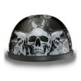 thumbnail image 2 of DAYTONA Novelty Skull Cap 1/2 Half Motorcycle Helmet 35 Styles NON DOT XS-XXL, 2 of 6