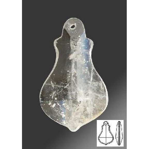 B&P Lamp BrilliantCut 5/8 Inch (16MM) Jewel Two Hole