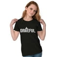 thumbnail image 4 of Grateful Thankful Christian Jesus Womens Slim Fit Graphic Tee Brisco Brands S, 4 of 5