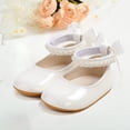 thumbnail image 2 of Yindaity Baby Girls Shoes Princess Dress Shoe Wedding Flats(White,11), 2 of 6