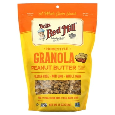 Bob's Red Mill, Homestyle Granola, Peanut Butter, 11 oz (312 g) Pack of 3