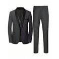 thumbnail image 2 of Beauty-Emily Men's Slim Fit Shawl Collar Tuxedo 4-Piece Suit Set, Includes Suit Jacket, Vest, Dress Pants & Necktie, Formal Outfit for Wedding, Prom, Business Banquet & Special Occasions, 2 of 5