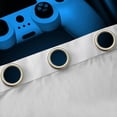 thumbnail image 4 of Homewish 3D Game Console Curtains Pack of 2 (42x84 Each) for Boys, Neon Blue Gamepad Curtains Blackout, Modern Video Game Player Bedroom Curtains, Curtains and Drapes Home Decor, 4 of 6