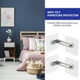 thumbnail image 2 of 2 Sets Fridge Anti-Falling Protection Earthquake Free Tilt Anchors Anti Drawers Falling Safety Child Devices Punch-Free Anti- Cabinet Tip Anti-tilt Anchors: Cabinets Straps, 2 of 5