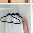 thumbnail image 4 of Simplify 100 Pack Slim Velvet Suit Hangers in Black, 4 of 4