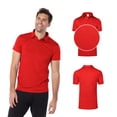 thumbnail image 3 of Playera Tipo Polo para Caballero, Color Rojo, Talla Grande, 100% Poliéster. Yazbek C1502, 3 of 3