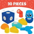 thumbnail image 5 of Blockaroo Magnetic Foam Building Blocks - 10-Piece Airplane Bath Toys for Toddlers, 5 of 8