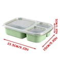 thumbnail image 3 of LINMOUA Adult Lunch Bento Box with 3 Compartments Reusable Plastic Divided Food Storage Container Boxes, 3 of 6