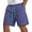 #05 Purple 【Mix & Match: Stock Up on Your Favorite Colors】, variant on Men's Classic Solid Beach Casual Shorts, Elastic Custom Drawstring Waist Functional Side Pockets Soft Light Fabric, Multi Tone Relaxed Five Inch Shorts for Spring Summer Daily