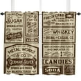 thumbnail image 5 of Newspaper Labels Retro Curtains For Living Room Kitchen Curtain Bedroom Decorative Window Treatments Home Drapes, 5 of 7