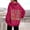 Red, variant on Women's Casual Fashion Reading Letters Printed Long Sleeved Hooded Sweatshirt Womens Zip up Jacket Figs Scrub Jacket Women Small Jacket Winter Top Zipper Jacket Women Fuzzy Jackets Women Zip up Basin