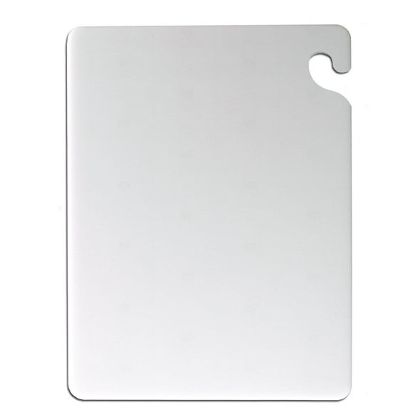 San Jamar CB121812WH Cut-N-Carry White 12 x 18 Cutting Board"