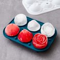 thumbnail image 4 of Utensilios de Cocina,Bandejas de hielo, moldes para cubitos de hielo, rosas y diamantes y máquina para hacer bolas de hielo para enfriar cócteles, whisky y jugo casero Adepaton BST2000057-2, 4 of 5