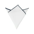 thumbnail image 1 of INSPIRE CHIC Men's Pocket Square Cotton Handkerchiefs for Suits Jacket Navy Blue One Size, 1 of 4