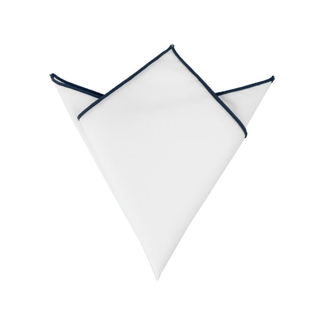 INSPIRE CHIC Men's Pocket Square Cotton Handkerchiefs for Suits Jacket Navy Blue One Size