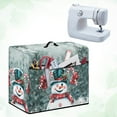 thumbnail image 3 of SEANATIVE Christmas Snowman Sewing Machine Cover Xmas Sewing Machine Cover Protective Cover with Pocket Easy Storage Dust Cover for Sewing Machine Foldable, 3 of 7