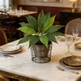 thumbnail image 6 of Artificial Fake Plants Greenery for Home Decor | Lifelike Plastic Foliage for Indoor and Outdoor Decoration | No Maintenance Artificial Shrubs for Living Room Office Shelf Garden | Set of 1, 6 of 6