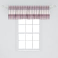 thumbnail image 2 of Buffalo Plaid Window Valance Pack of 2, Modern Timbermen Pattern with Integrating Lines Rectangles Tartan, Rod Pocket Curtain Valances Kitchen Bedroom, 54" X 18",Rose Lilac and Sage Green, 2 of 4