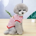 thumbnail image 4 of Apuakthei Camisetas de verano para perros pequeños, camisetas de tirantes a rayas transpirables, ropa de algodón suave con pelo, camiseta sin mangas para gatos y mascotas, camiseta básica para, 4 of 5