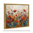 thumbnail image 2 of Beautiful Garden Bloom Impressionism Wall Art /Monet And Van Gogh Inspired Art Canvas Wall Art by Art Remedy, Gold Floater Frame, 25.5" x 25.5", 2 of 8