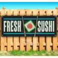 thumbnail image 1 of Fresh Sushi 13 oz heavy duty vinyl banner sign with metal grommets, new, store, advertising, flag, (many sizes available), 1 of 3