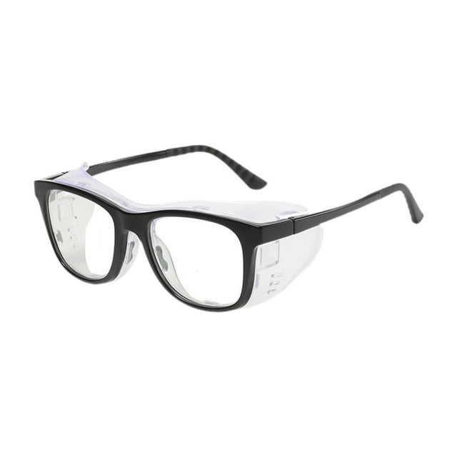 Gafas de ojos cómodas gafas de moda a prueba de viento para pantallas Viajes navideños Marco negro