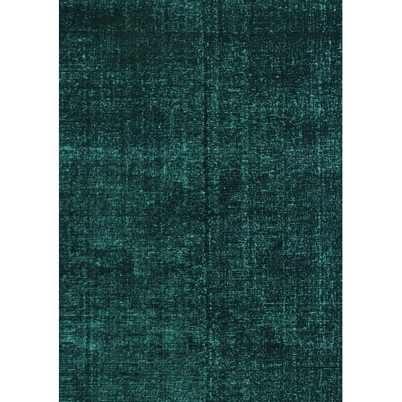 Ahgly Company Machine Washable Indoor Rectangle Persian Turquoise Blue Bohemian Area Rugs, 5' x 8'