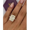 thumbnail image 3 of 2Ct Radiant Cut Lab-Created Diamond Women's Hidden Halo Ring 14k Yellow Gold Plated, 3 of 5