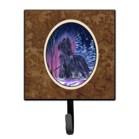 Carolines Treasures SS8366SH4 Starry Night Briard Leash or Key Holder 7Hx4.25W multicolor