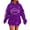 A-Purple, variant on Oversized Sweatshirts for Women Rugby Printed Sequins Hooded Drop Shoulder Long Sleeve Glitter Pullover with Drawstring Pockets Loungewear Womens Trendy Sweatshirt Green XXXL