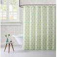 thumbnail image 2 of Shower Curtain with Antimicrobial Odor Protection - Green Cathedral - 72x72, 2 of 4
