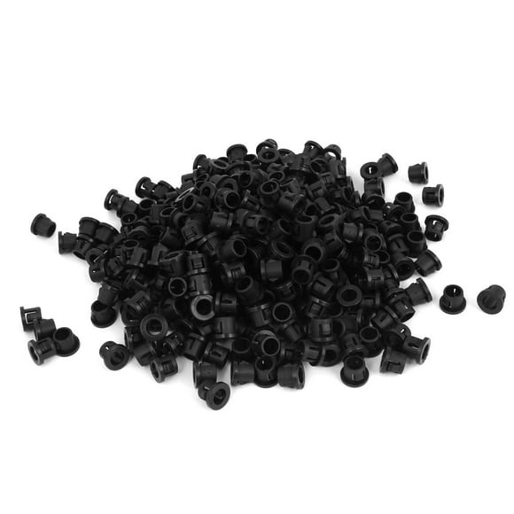 500 Pieces 8mm Panel Hole Cable Round Harness Protective Grommet Snap Bushing