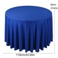 thumbnail image 2 of Water Resistant Round Tablecloth 90 Inch - Stain Proof Washable Polyester Table Cover for Wedding, Banquet, Dining & Outdoor Events - Spill Resistant Tablecloth, 2 of 6