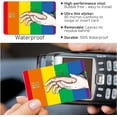 thumbnail image 5 of LGBT Rainbow Credit Card Skin Stickers, Debit Card Skin Stickers Removable Waterproof PVC Decal Cover Set 4 Pack, 5 of 6