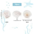 thumbnail image 4 of 10pcs Large Scallop Shells Natural Scallops White Sea Shells 4~4.3 Shell Beads Large Natural Shells for Crafts Seashell for Beach Party Decor Christmas Vase Filling Home Decor White, 4 of 7