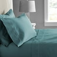 thumbnail image 4 of Hotel Style 600 Thread Count Teal Solid Cotton Pillowcase, Standard Queen (2 Count), 4 of 5