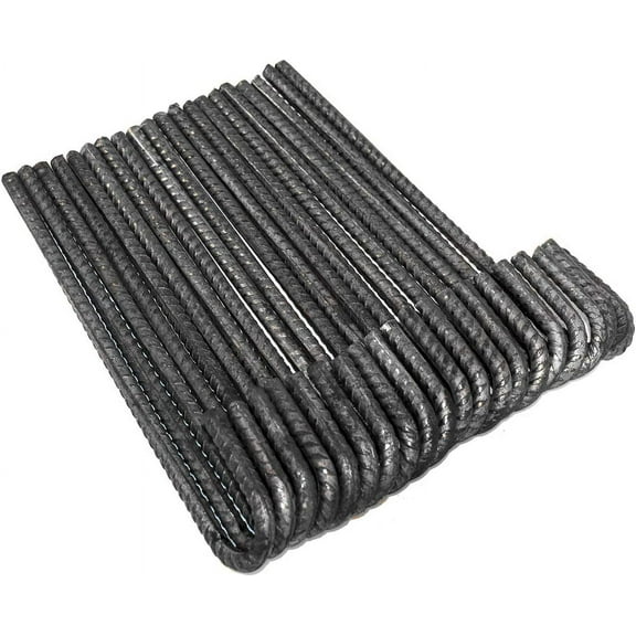 18" Rebar J Hook Ground Stakes, 3/8" Rebar- 20 Pack